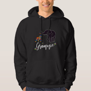 Elephant Autism Awareness Grammie Funny Tee Autism