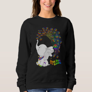 Elephant Autism Awareness Treat People With Kindne Sweatshirt