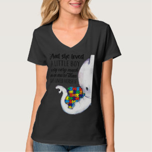 Elephant Autism Mum And She Loved Herself Boys Aut T-Shirt