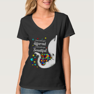 Elephant Autism What Makes Different Awareness T-Shirt
