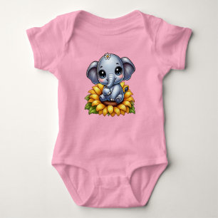elephant baby bodysuit