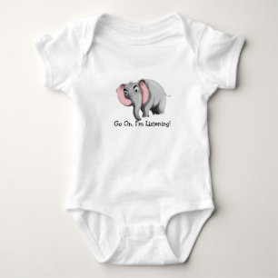 Elephant baby bodysuit