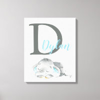 Elephant Baby Nursery Wall Art, Nursery Decor