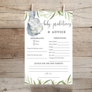 Elephant Baby predictions advice greenery gold