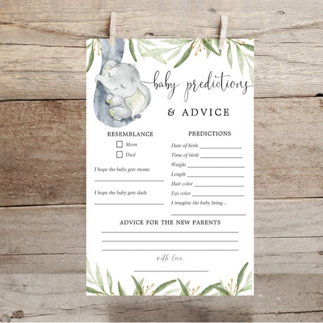 Elephant Baby predictions advice greenery gold (Creator Uploaded)