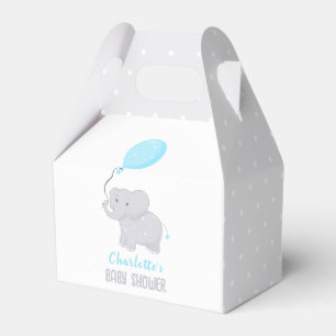 Elephant Baby Shower Boy Cute Favour Box