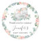 Elephant Baby Shower Floral Greenery Thank You