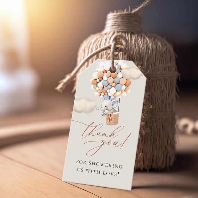 Elephant Baby Shower Gift Tags (Creator Uploaded)
