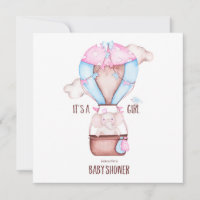 Elephant Baby Shower Invitation