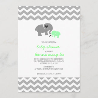 Elephant Baby Shower Invitation