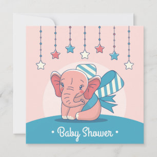 Elephant Baby Shower Invitation