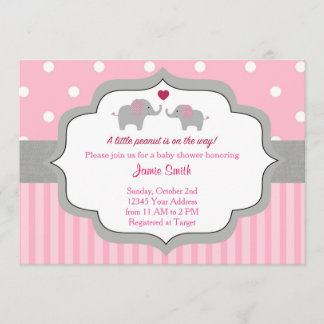 Elephant Baby Shower Invitation