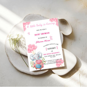 Elephant Baby Shower Invitation