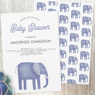 Elephant Baby Shower Invitation