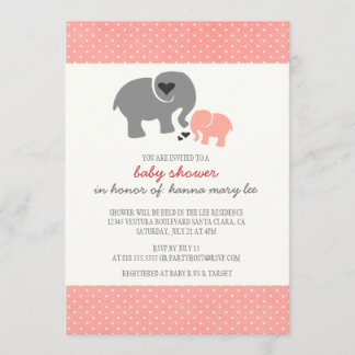 Elephant Baby Shower Invitation