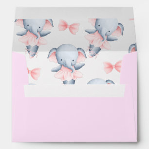 Elephant BABY shower invitation envelopes
