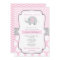 Elephant Baby Shower Invitations for Girl