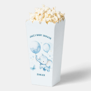 Elephant Baby Shower Popcorn Favour Box