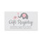Elephant Baby Shower Registry Inserts in Pink