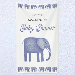 Elephant Baby Shower Welcome Banner