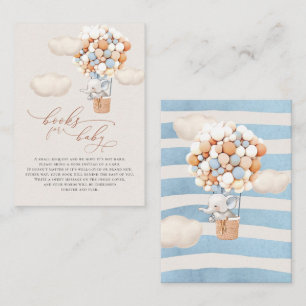 Elephant Balloon Baby Books Enclosure Card