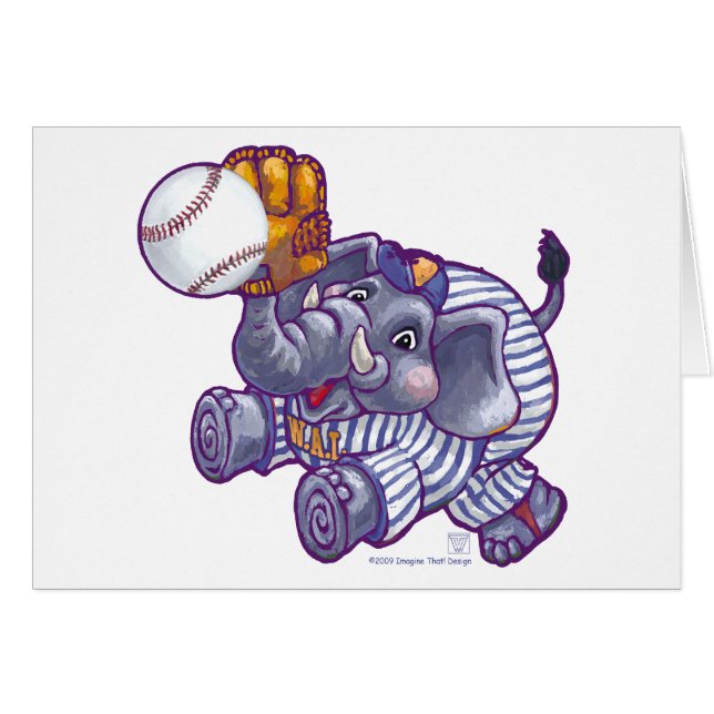 Elephant Baseball Star (Front Horizontal)