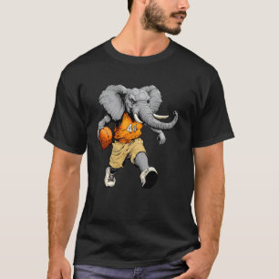 Elephant Basketball Player Basketball Elephant T-Shirt