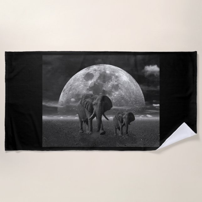 Elephant Beach Towel (Front)