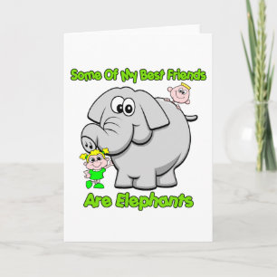 Elephant Best Friends Card