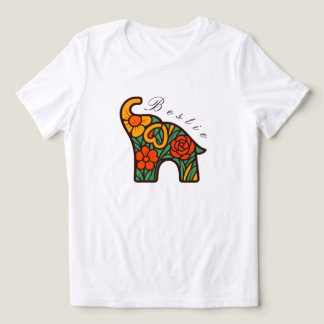 Elephant Bestie T-shirt, Friendship Gifts, Sisterh Tri-Blend Shirt