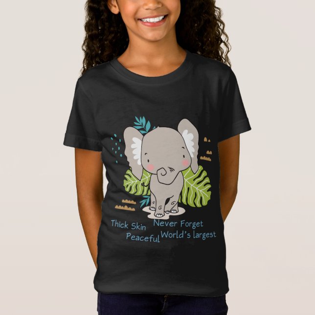 Elephant - Big Animal - Educate T-Shirt (Front)