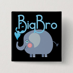 Elephant Big Bro 15 Cm Square Badge