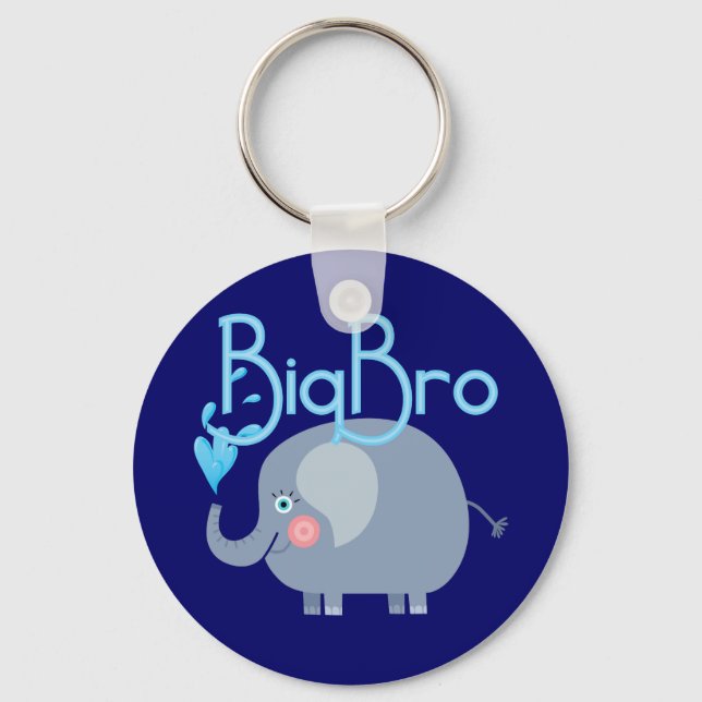 Elephant Big Bro Key Ring (Front)