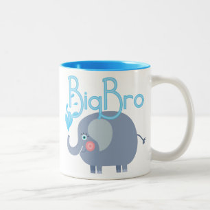 Elephant Big Bro Two-Tone Coffee Mug