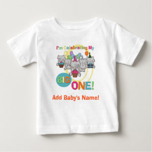 Elephant Big One 1st Birthday Tshirt
