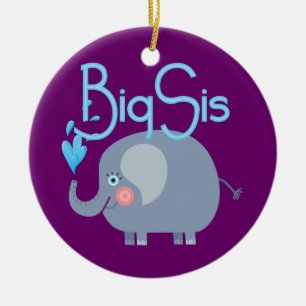 Elephant Big Sis Ceramic Tree Decoration