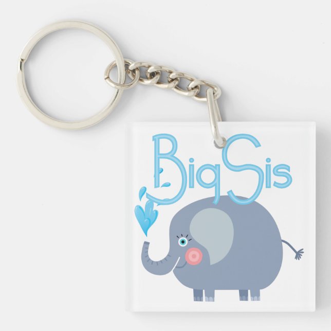 Elephant Big Sis Key Ring (Front)
