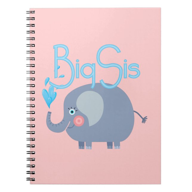 Elephant Big Sis Spiral Notebook (Front)