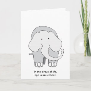 Elephant Birthday  Card