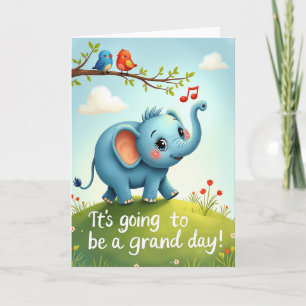 Elephant Birthday Joy Card