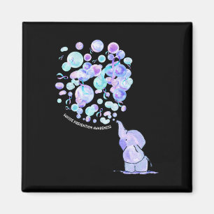 Elephant Blue Purple Balloons Suicide Prevention A Magnet