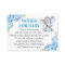 Elephant Books for Baby - Blue Book Request Card