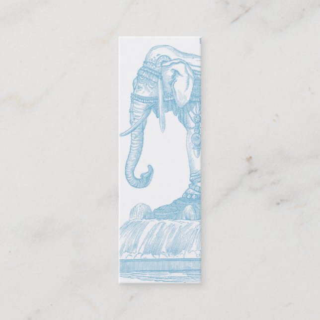 Elephant Buddha Quote Mini Business Card (Front)