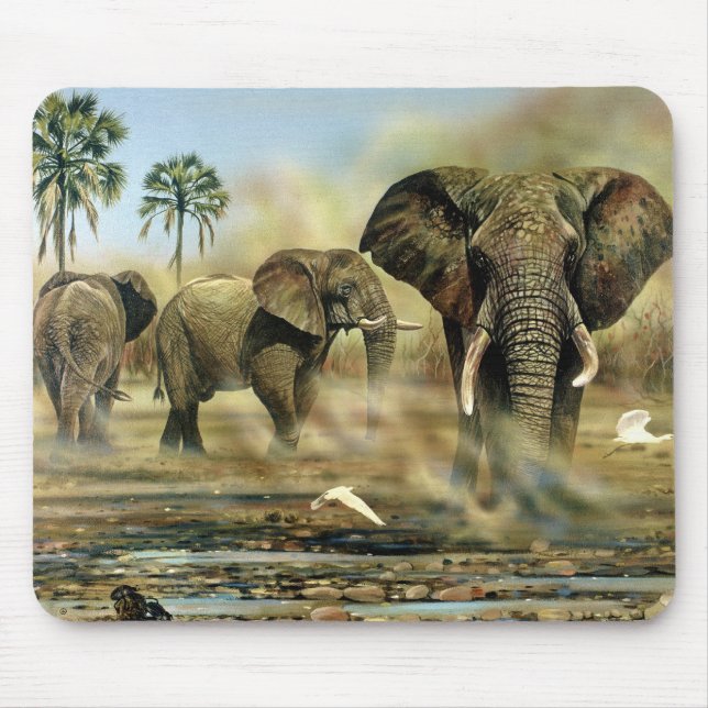 Elephant Bulls Mouse Pads (Front)