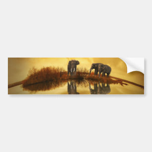 Elephant Bumper Sticker