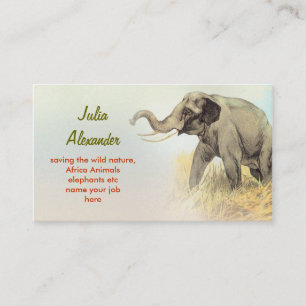 Elephant business card