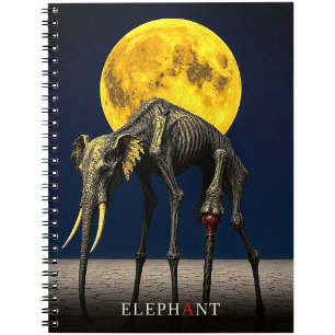 Elephant Cane gothic Surreal Notebook