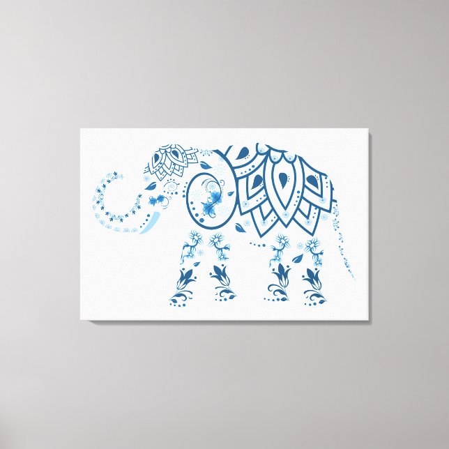 Elephant Canvas Print (Front)