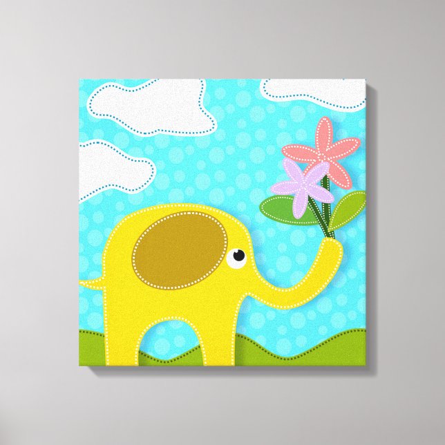 Elephant Canvas Print (Front)