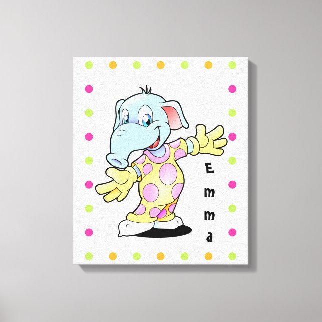 Elephant Canvas Print (Front)